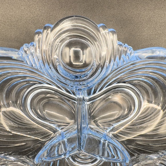 Cambridge Glass Caprice Moonlight Blue Divided Relish Dish Vintage - Picture 7 of 13